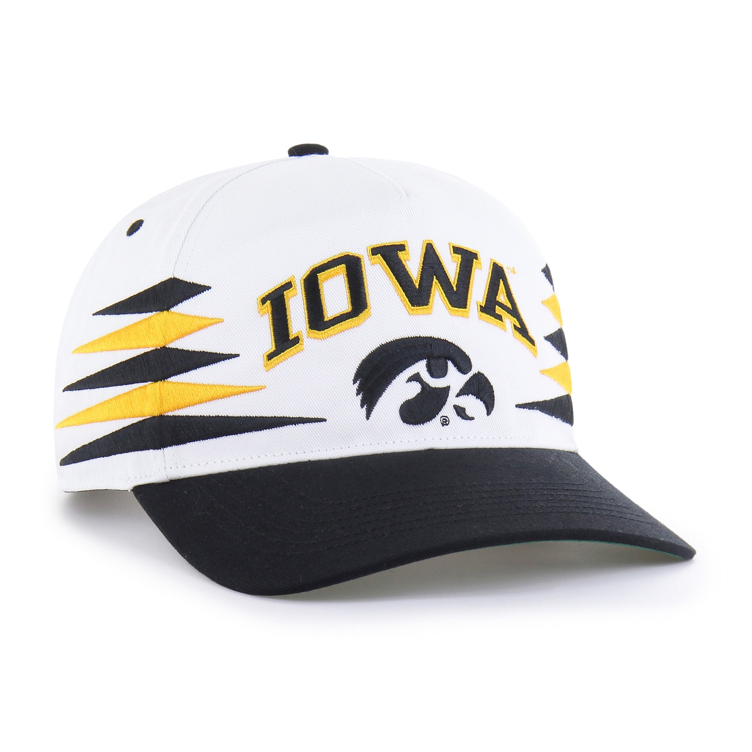 IOWA HAWKEYES DIAMOND CUT '47 HITCH WHITE