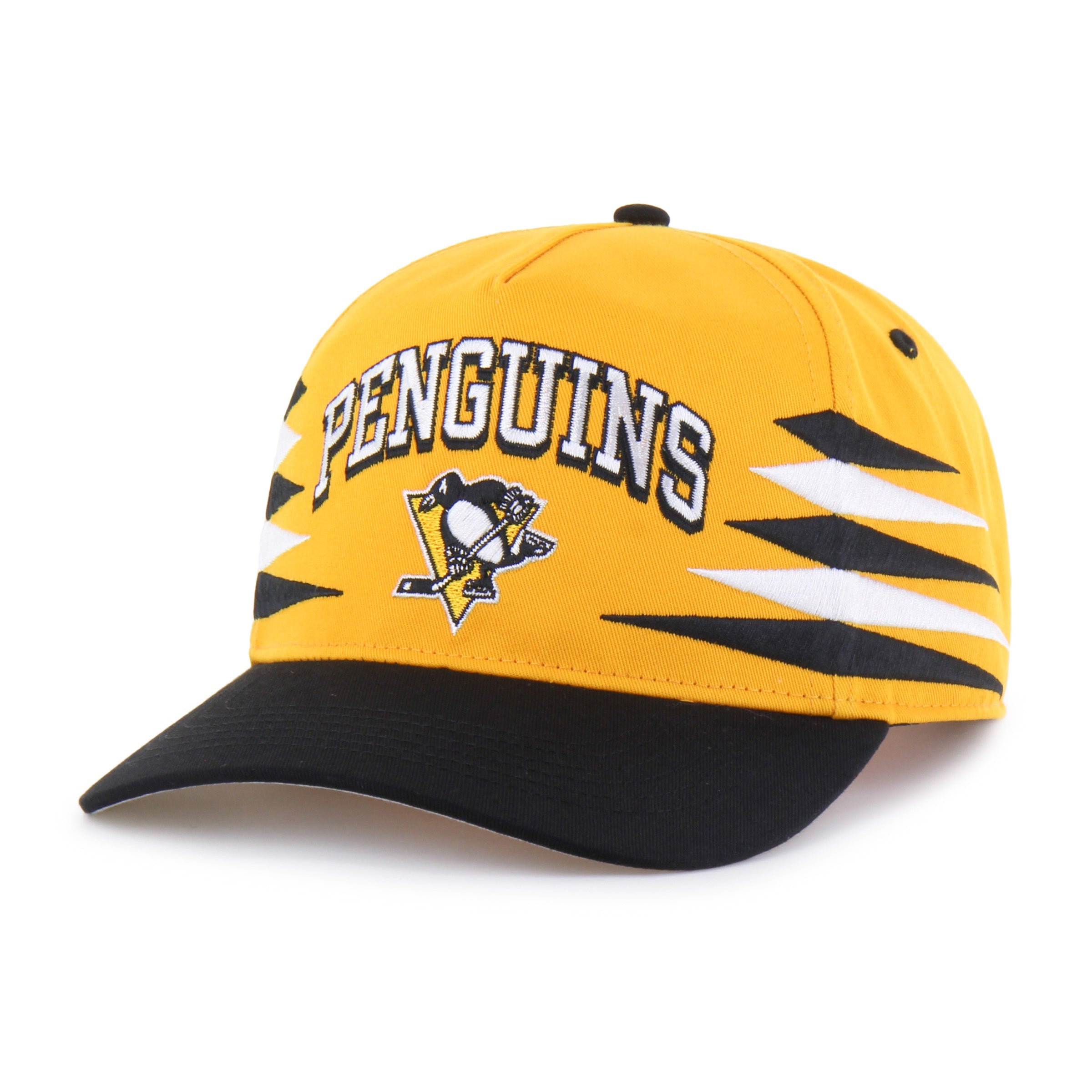 PITTSBURGH PENGUINS DIAMOND CUT '47 HITCH GOLD