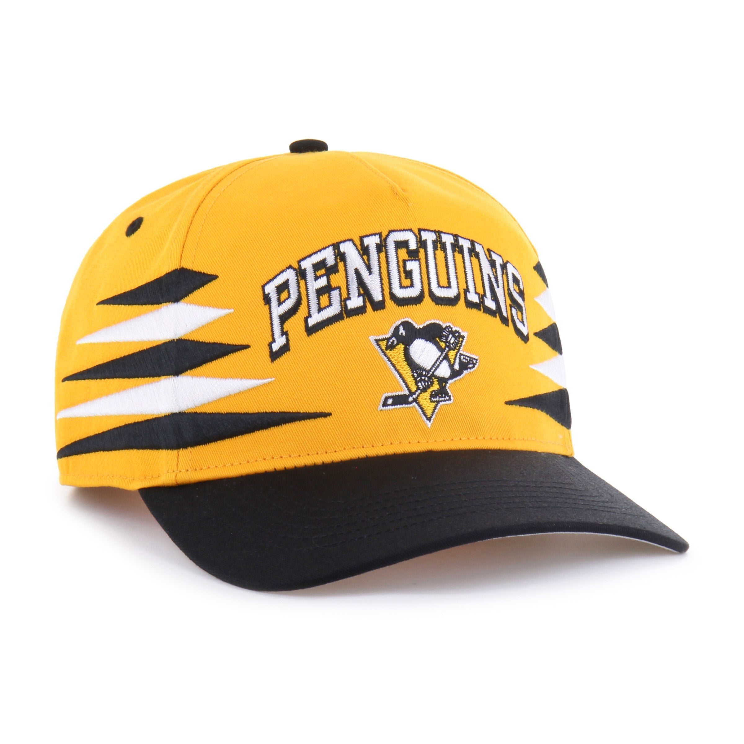 PITTSBURGH PENGUINS DIAMOND CUT '47 HITCH GOLD