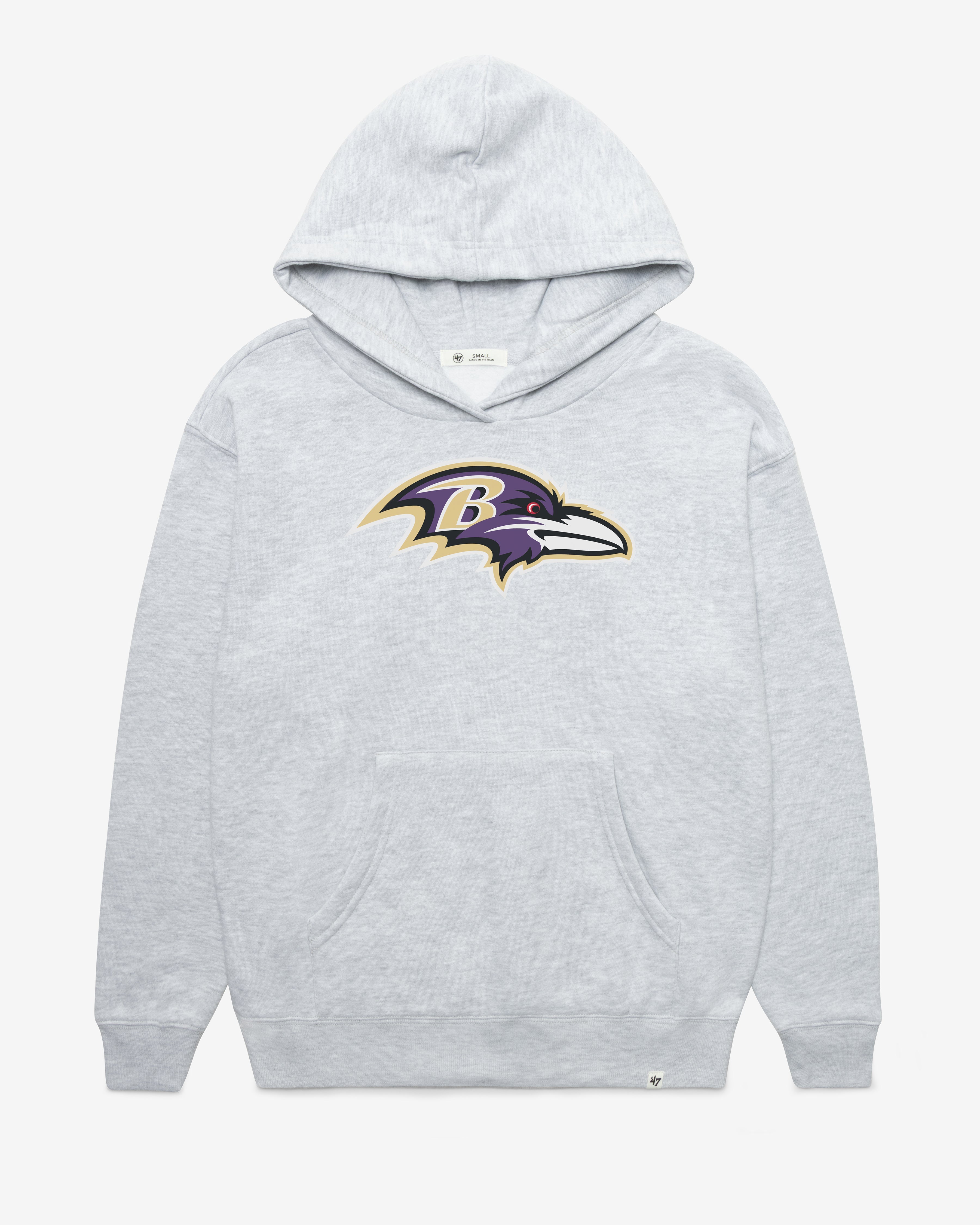 BALTIMORE RAVENS IMPRINT '47 NAOMI HOOD WOMENS RELAY GREY