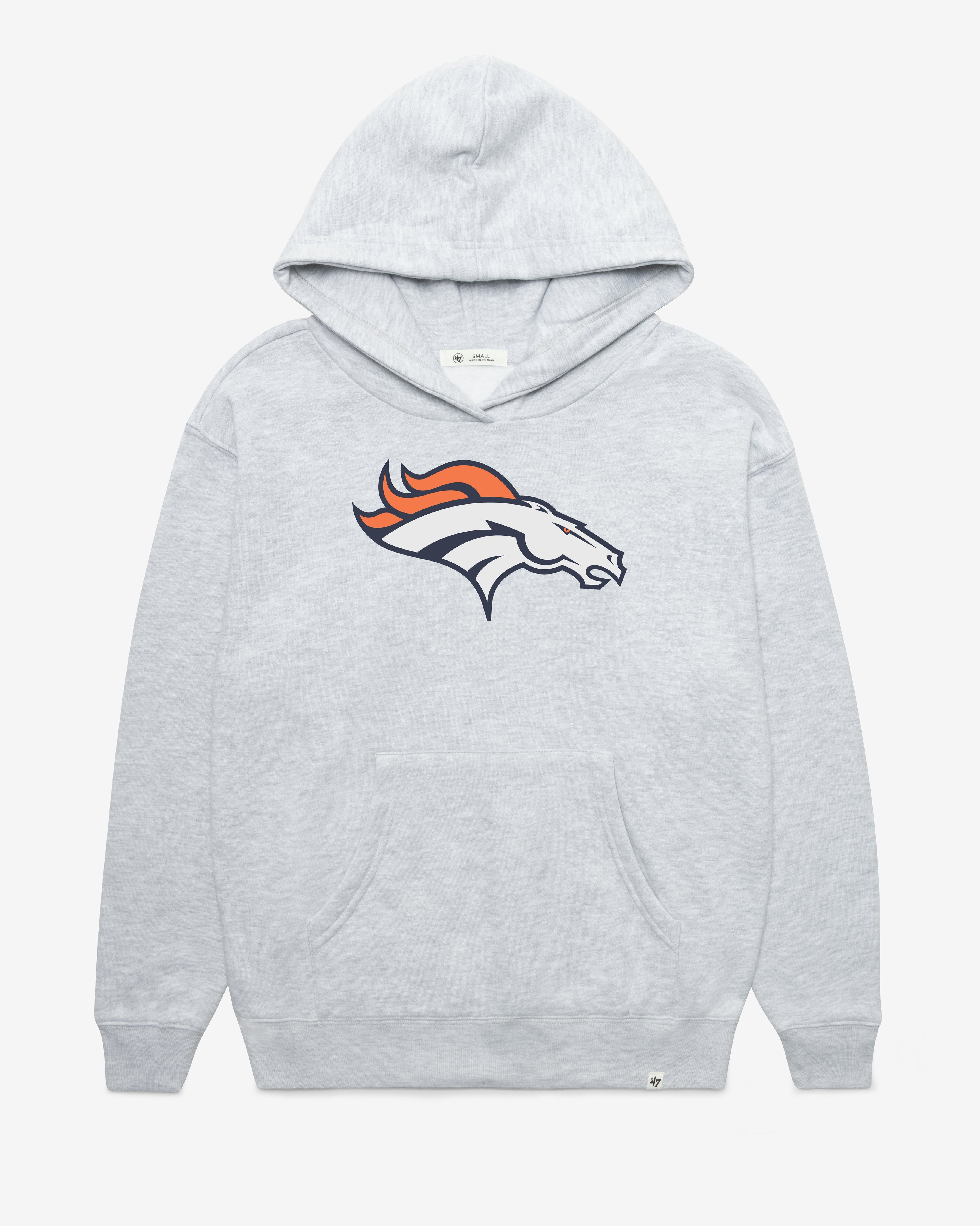 DENVER BRONCOS IMPRINT '47 NAOMI HOOD WOMENS RELAY GREY