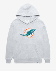 MIAMI DOLPHINS IMPRINT '47 NAOMI HOOD WOMENS RELAY GREY