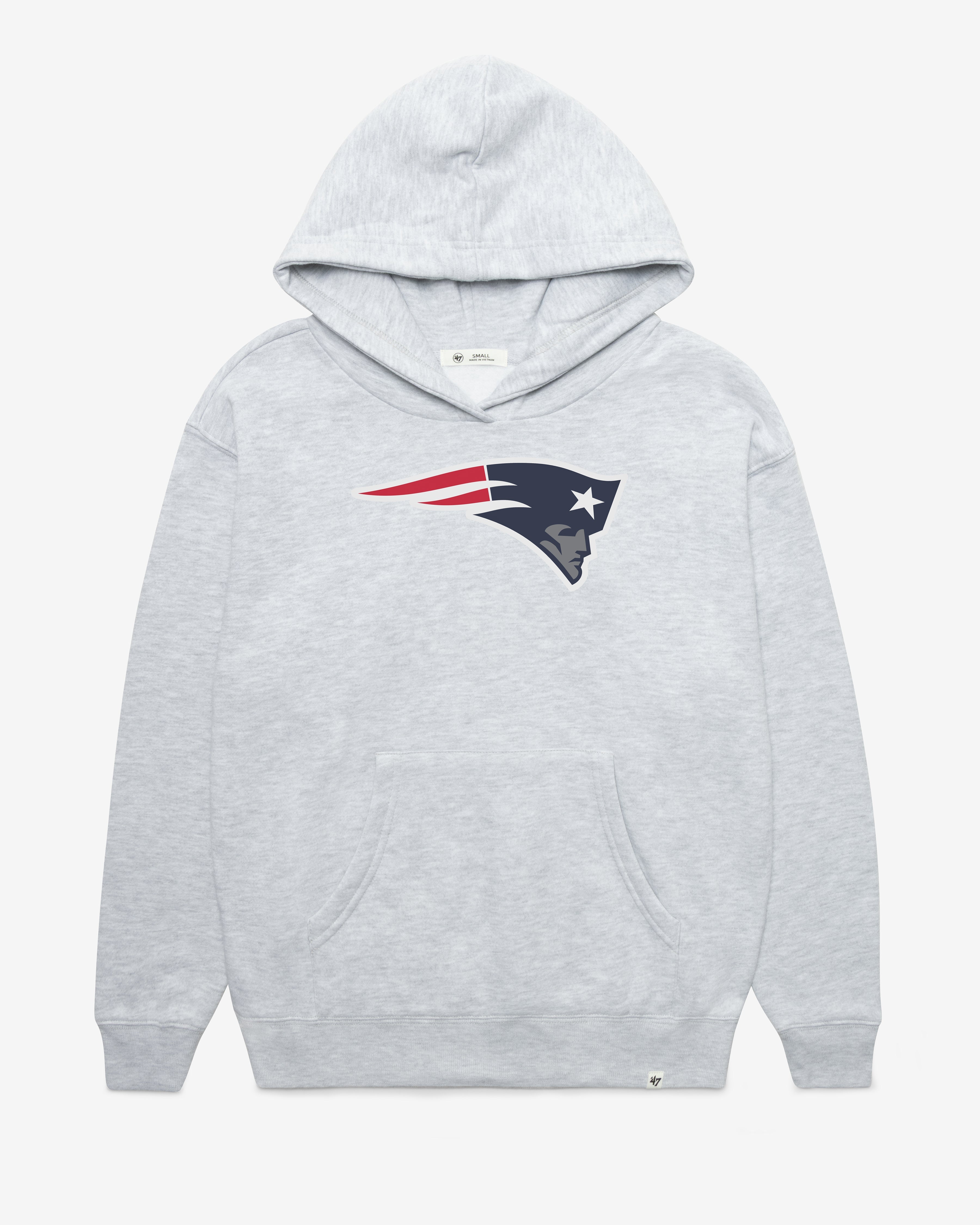 NEW ENGLAND PATRIOTS IMPRINT '47 NAOMI HOOD WOMENS RELAY GREY