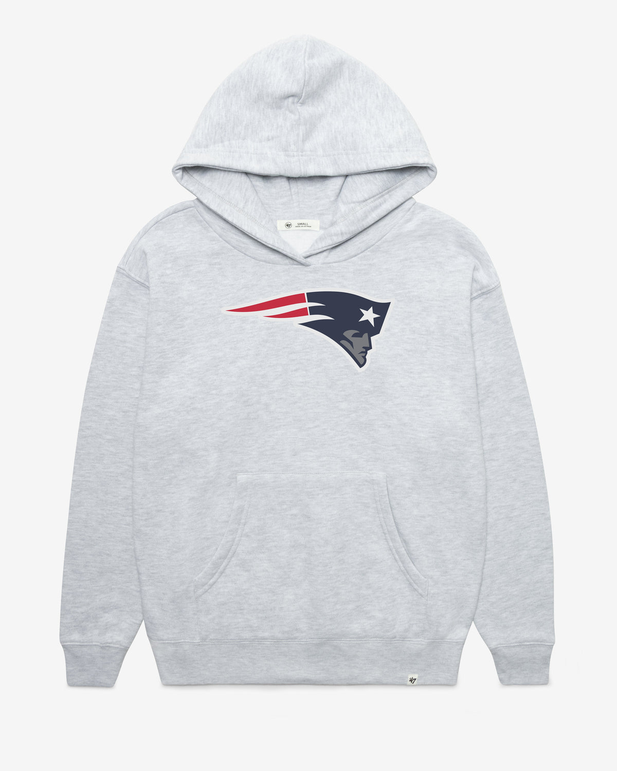 NEW ENGLAND PATRIOTS IMPRINT '47 NAOMI HOOD WOMENS RELAY GREY