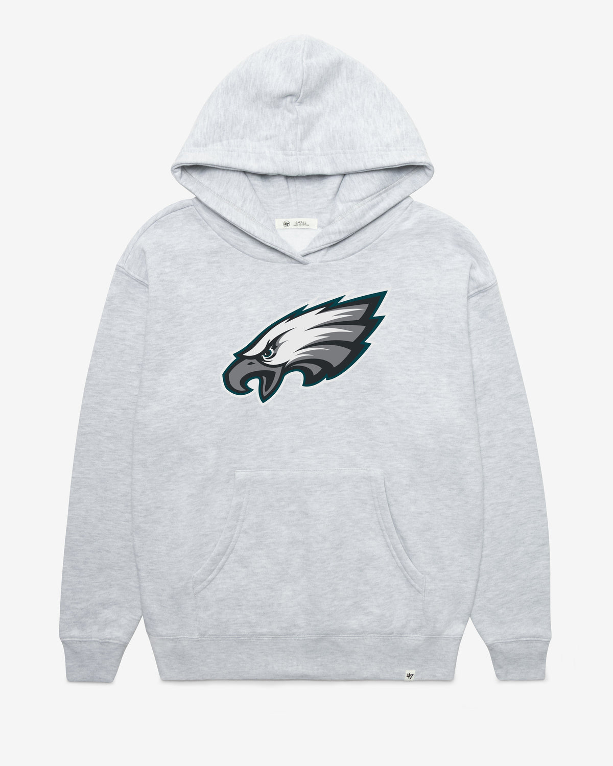 PHILADELPHIA EAGLES IMPRINT '47 NAOMI HOOD WOMENS RELAY GREY
