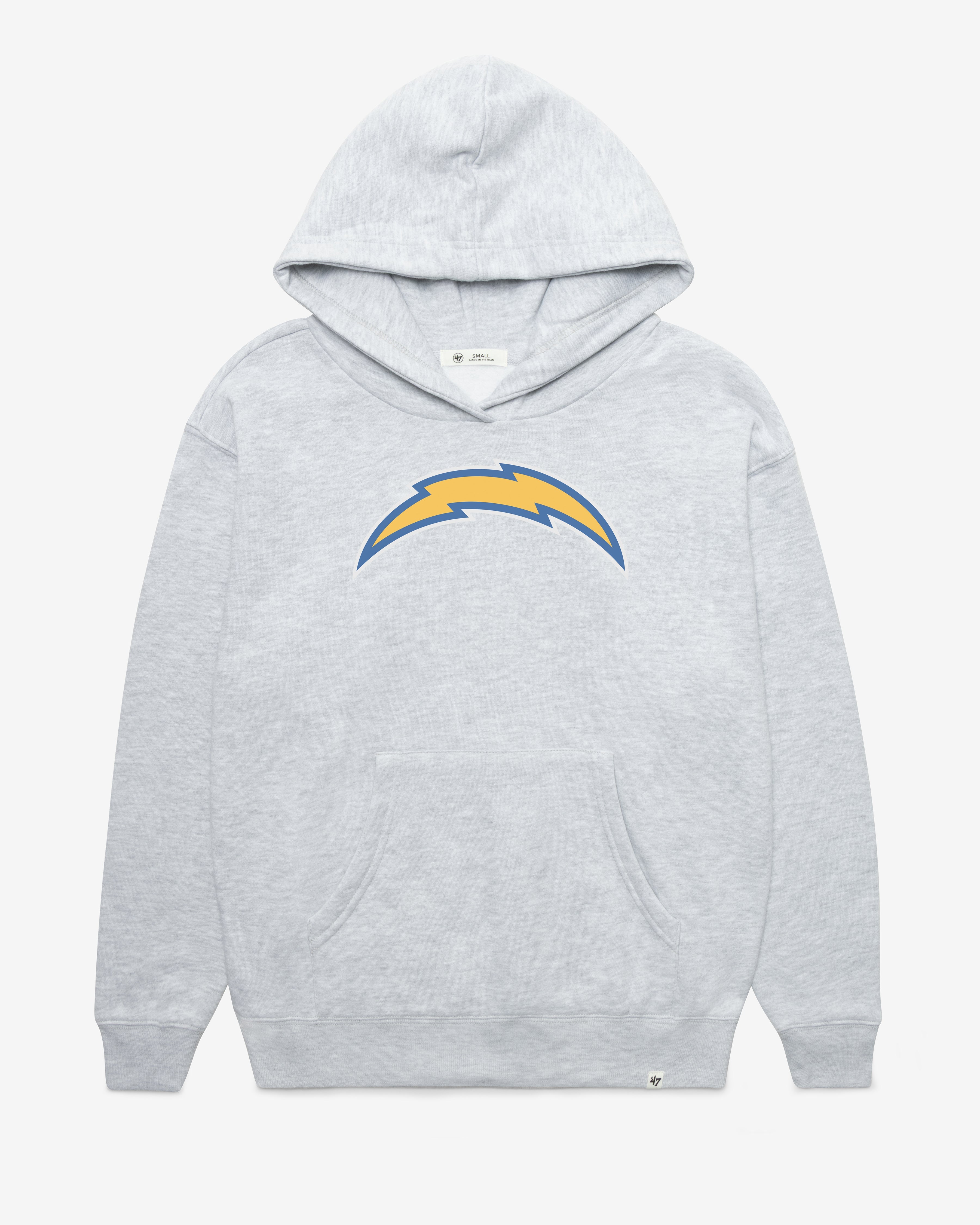 LOS ANGELES CHARGERS IMPRINT '47 NAOMI HOOD WOMENS RELAY GREY