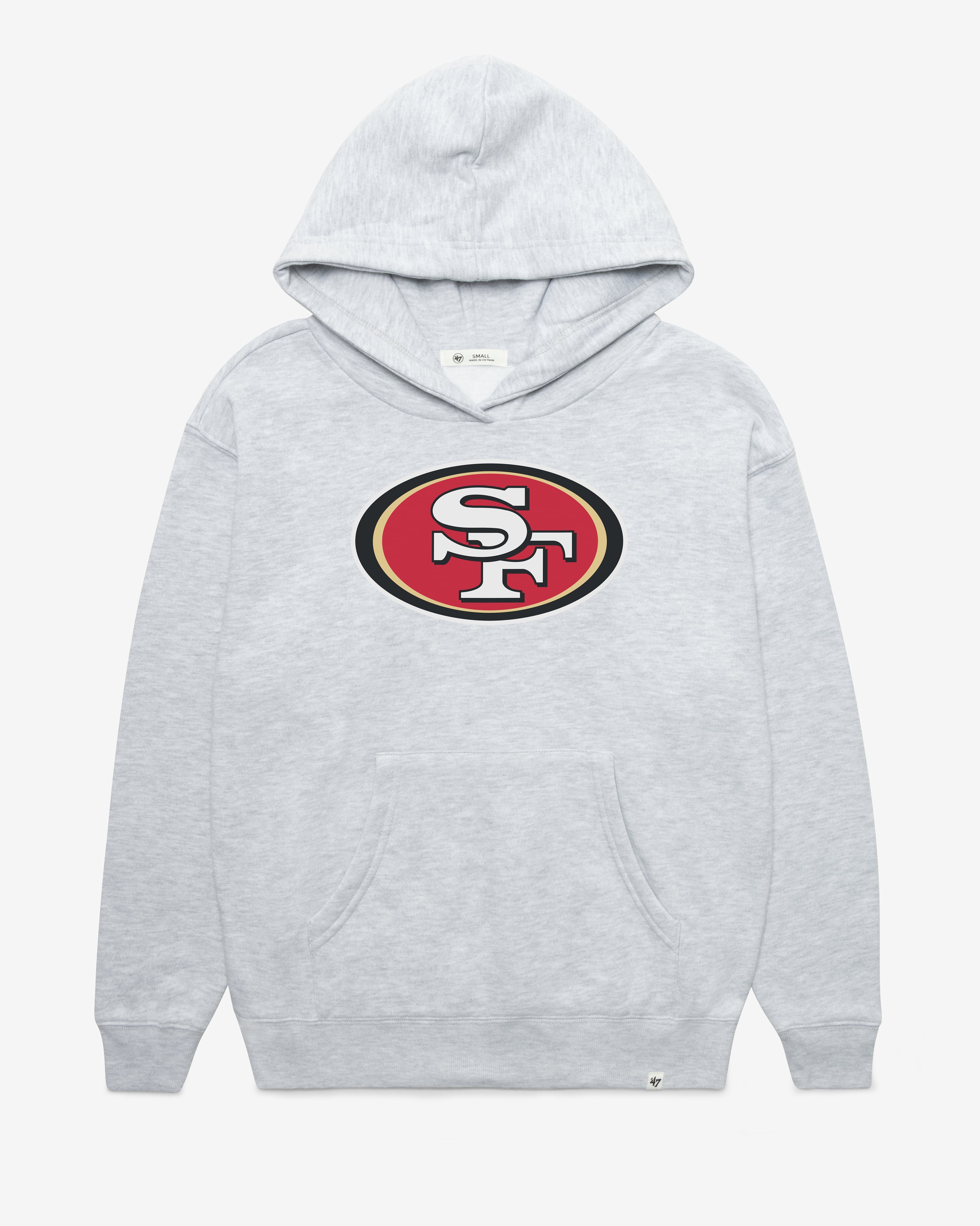 SAN FRANCISCO 49ERS IMPRINT '47 NAOMI HOOD WOMENS RELAY GREY