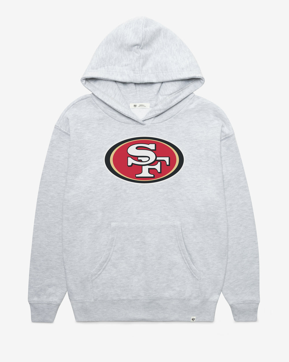 SAN FRANCISCO 49ERS IMPRINT '47 NAOMI HOOD WOMENS RELAY GREY