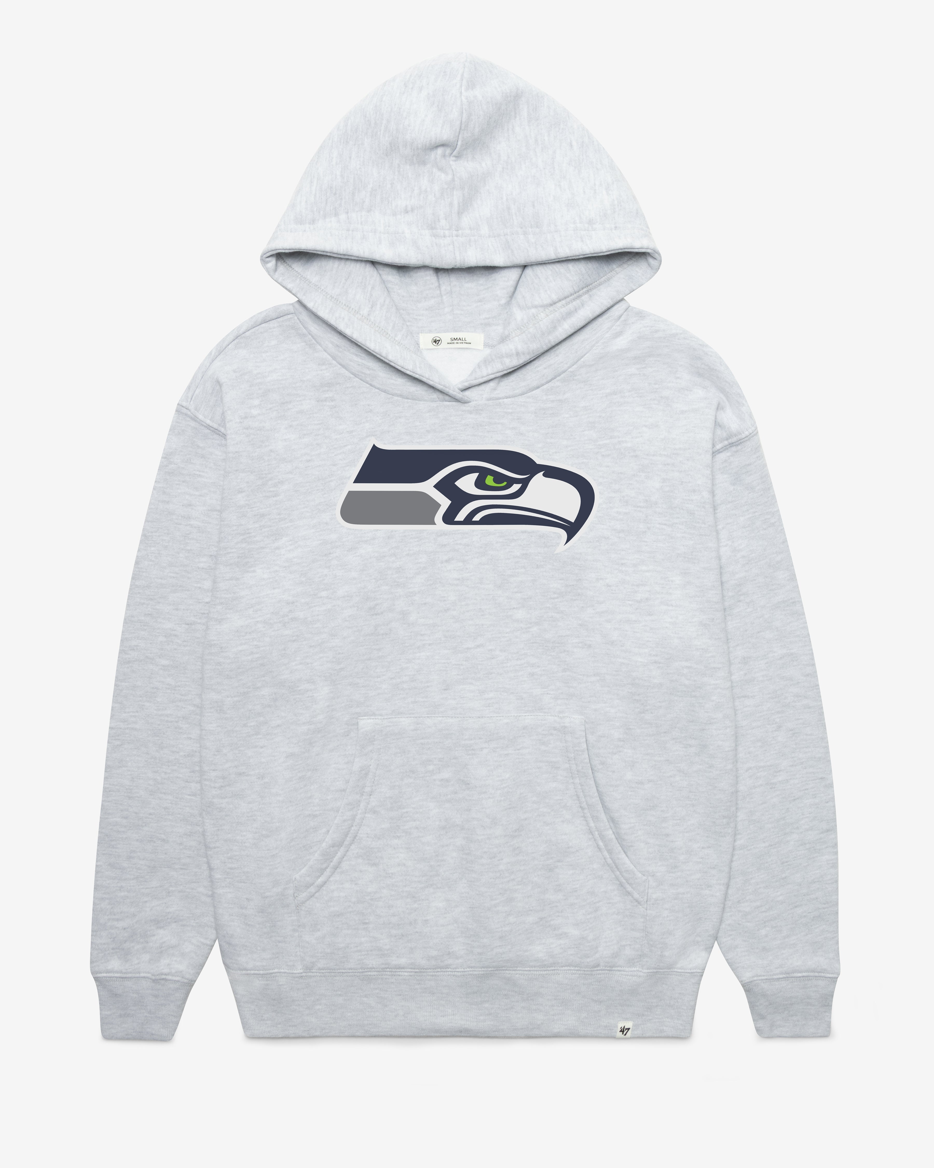 SEATTLE SEAHAWKS IMPRINT '47 NAOMI HOOD WOMENS RELAY GREY