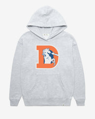 DENVER BRONCOS HISTORIC IMPRINT '47 NAOMI HOOD WOMENS RELAY GREY
