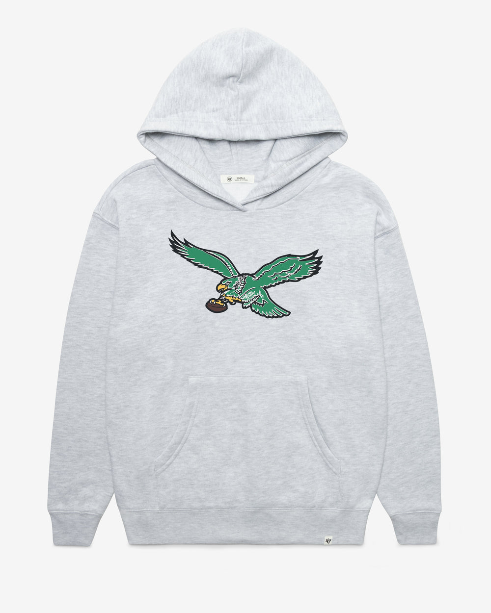 PHILADELPHIA EAGLES HISTORIC IMPRINT '47 NAOMI HOOD WOMENS RELAY GREY