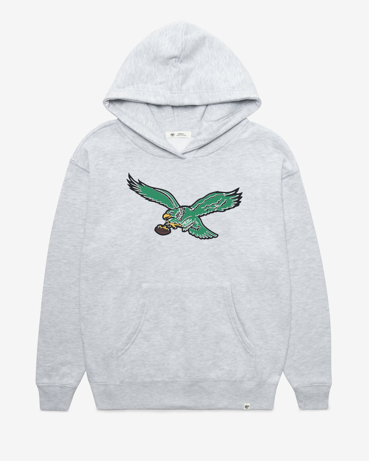 PHILADELPHIA EAGLES HISTORIC IMPRINT '47 NAOMI HOOD WOMENS RELAY GREY