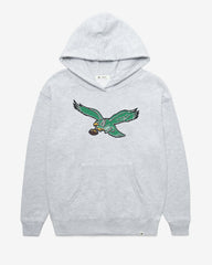 PHILADELPHIA EAGLES HISTORIC IMPRINT '47 NAOMI HOOD WOMENS RELAY GREY