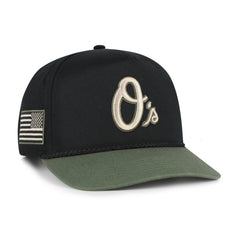 BALTIMORE ORIOLES KHAKI ACCENTS '47 HITCH BLACK