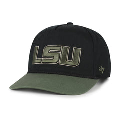 LOUISIANA STATE TIGERS LSU KHAKI ACCENTS '47 HITCH BLACK
