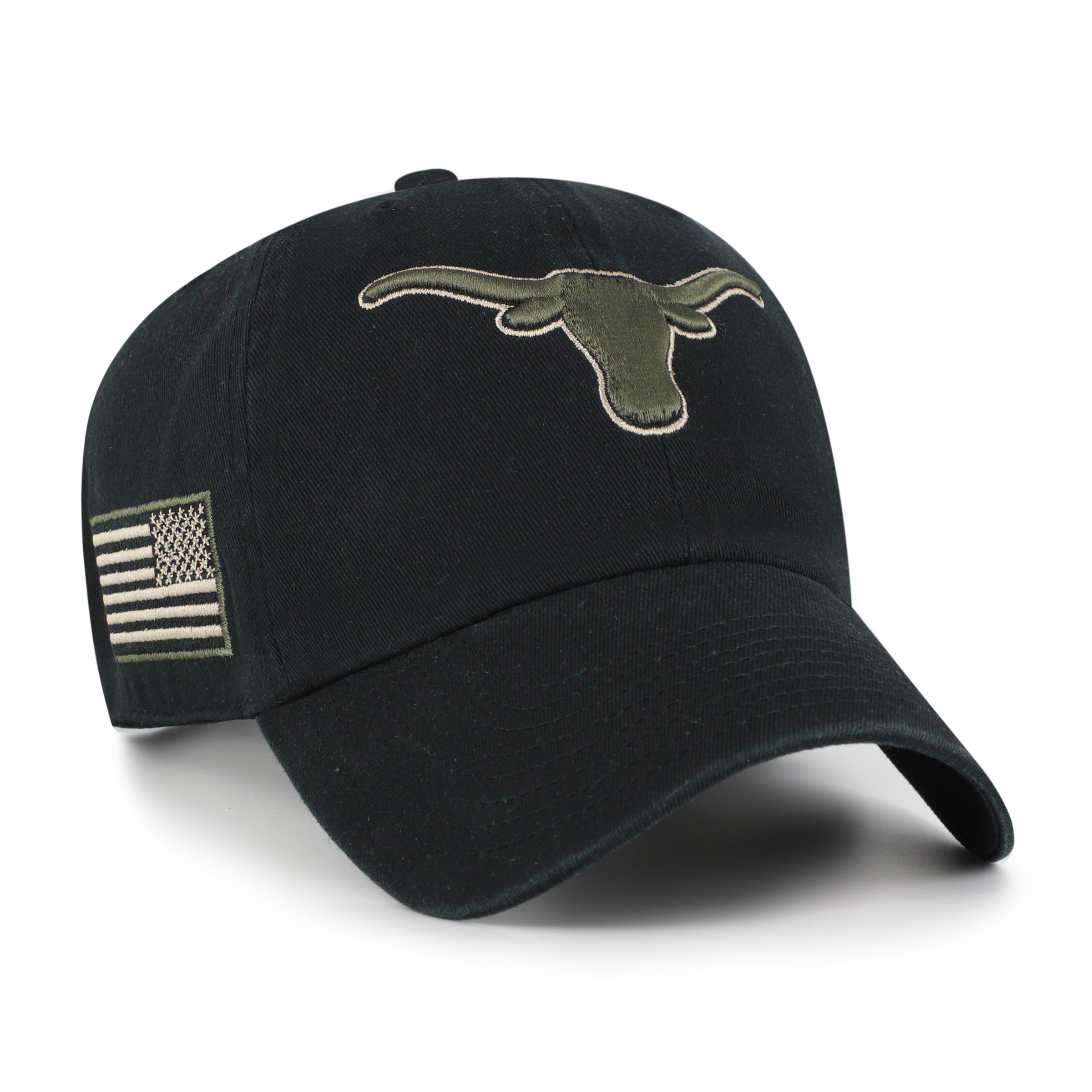 TEXAS LONGHORNS KHAKI ACCENTS '47 CLEAN UP BLACK