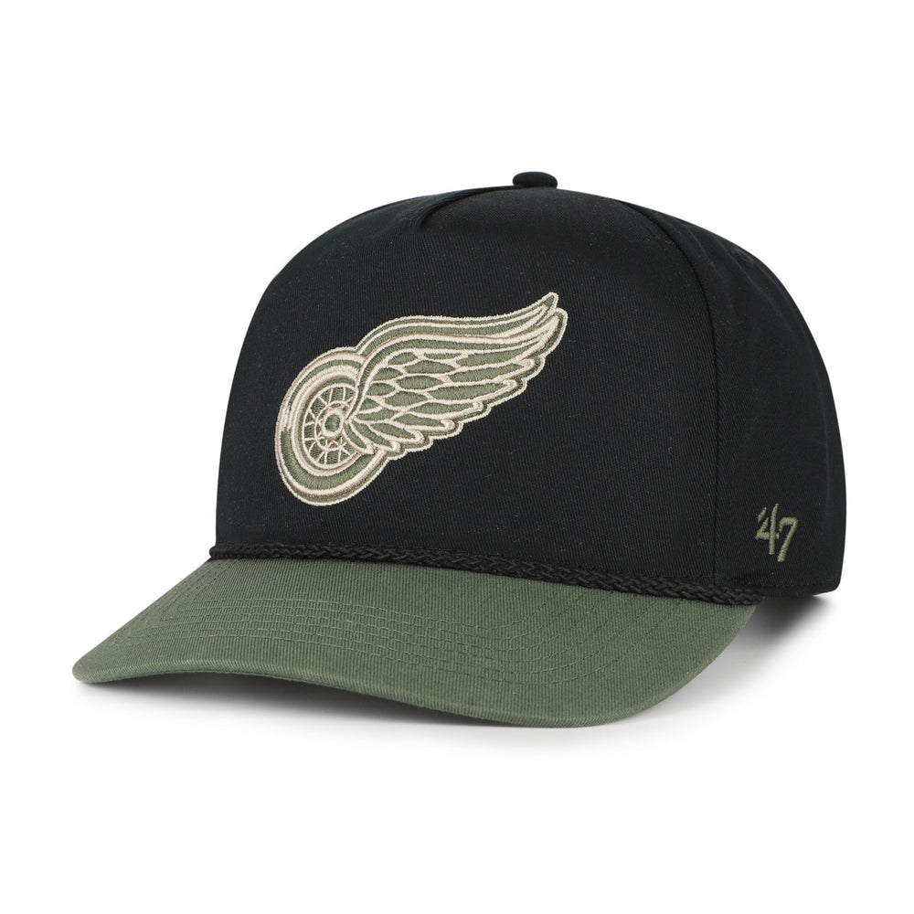 DETROIT RED WINGS KHAKI ACCENTS '47 HITCH BLACK