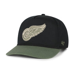 DETROIT RED WINGS KHAKI ACCENTS '47 HITCH BLACK
