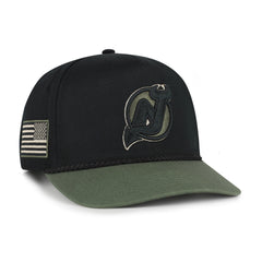 NEW JERSEY DEVILS KHAKI ACCENTS '47 HITCH BLACK