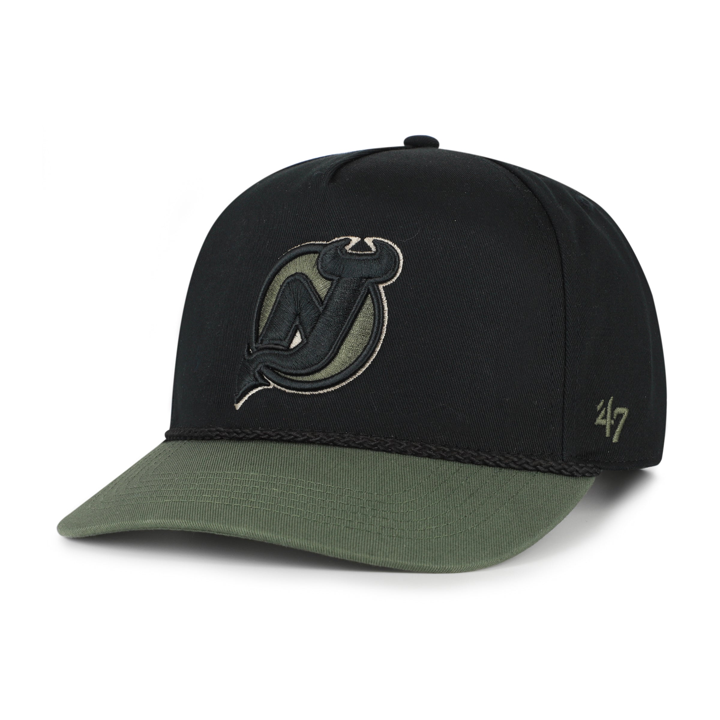 NEW JERSEY DEVILS KHAKI ACCENTS '47 HITCH BLACK