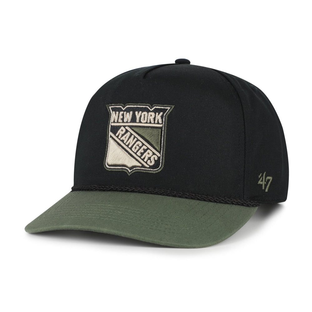 NEW YORK RANGERS KHAKI ACCENTS '47 HITCH BLACK