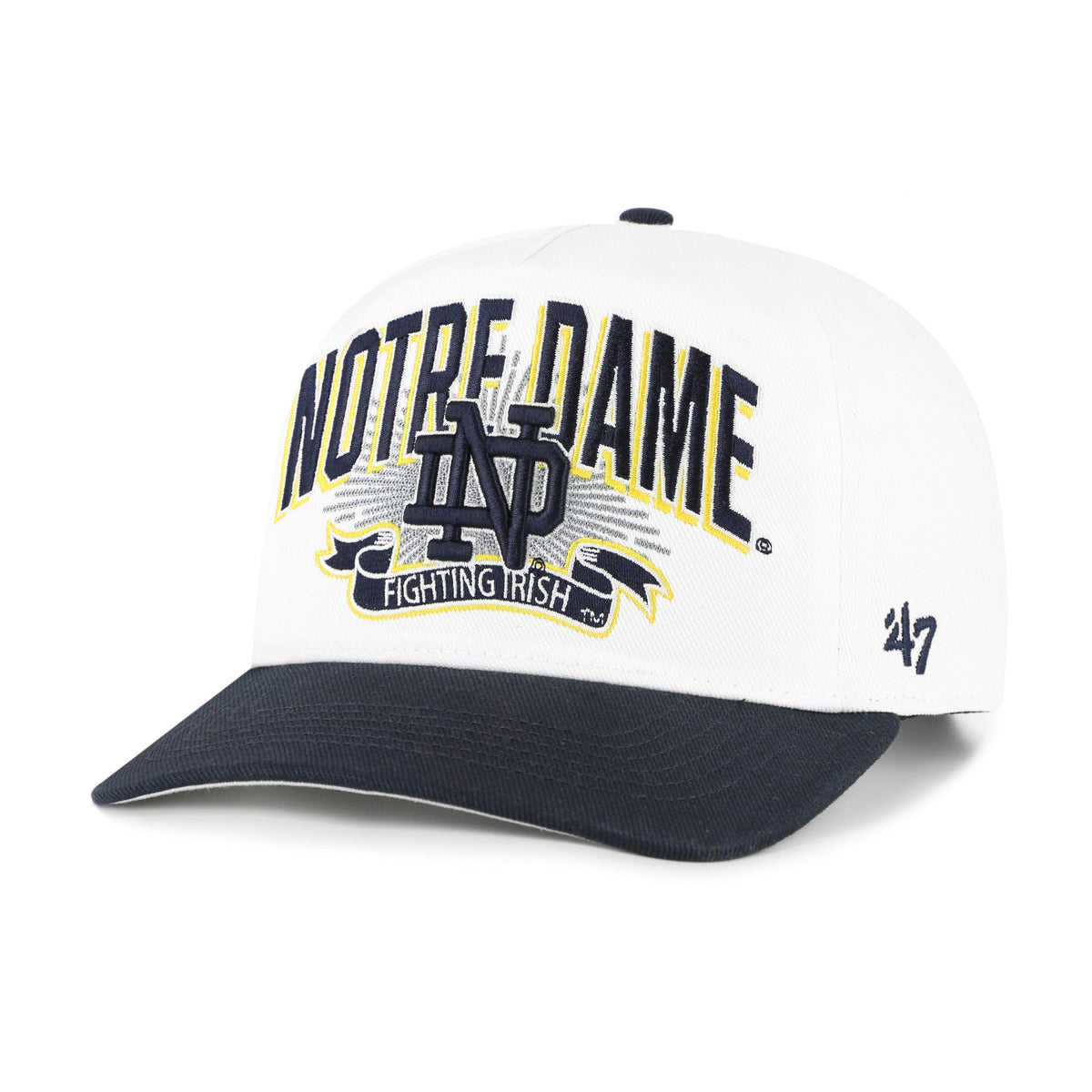 NOTRE DAME FIGHTING IRISH PRIME PLAY '47 HITCH WHITE