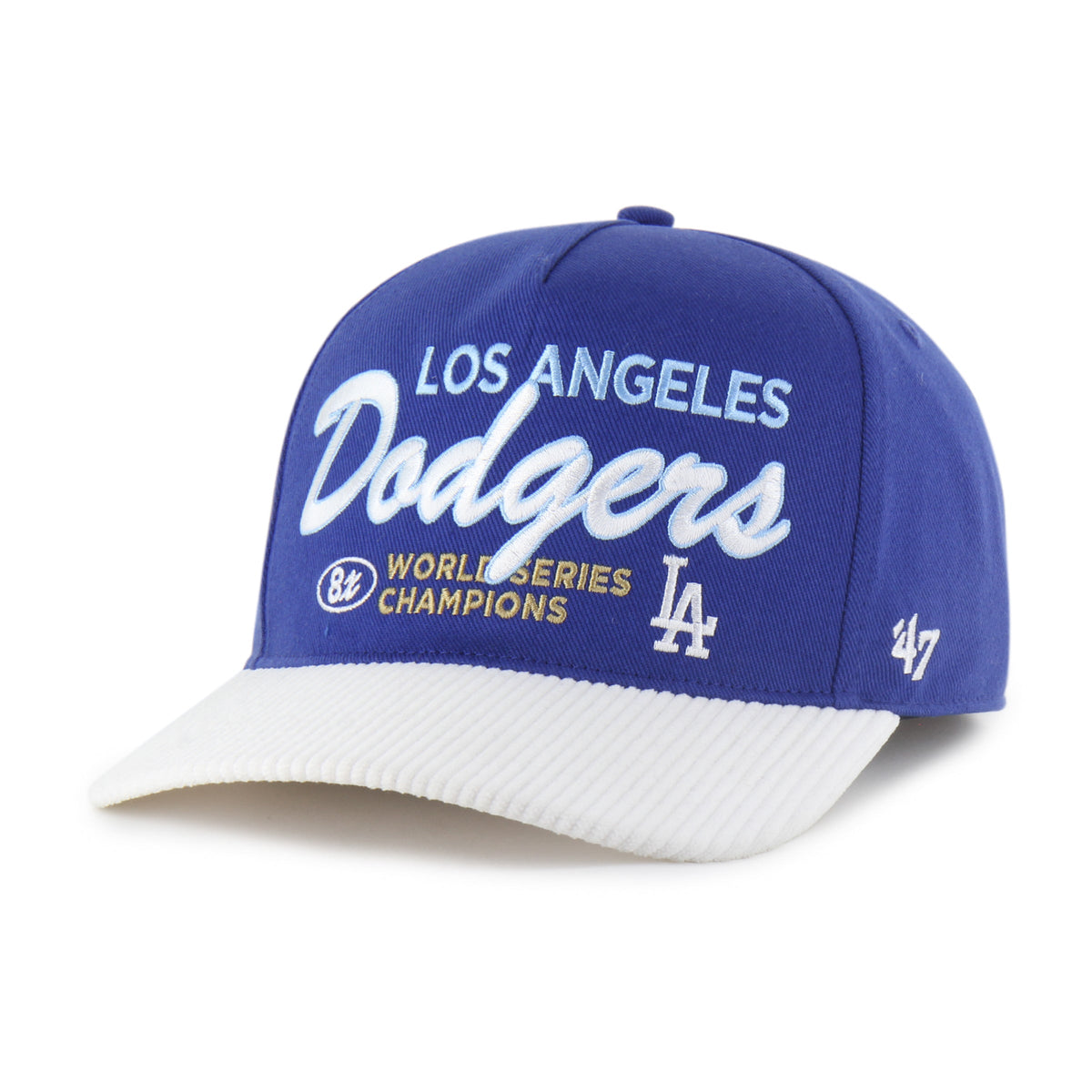 LOS ANGELES DODGERS WORLD SERIES MULTI TIME '47 HITCH RF RELAXED FIT ROYAL
