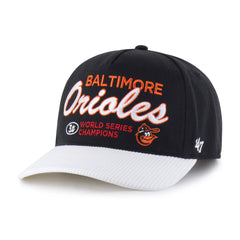 BALTIMORE ORIOLES COOPERSTOWN WORLD SERIES MULTI TIME '47 HITCH RF RELAXED FIT BLACK