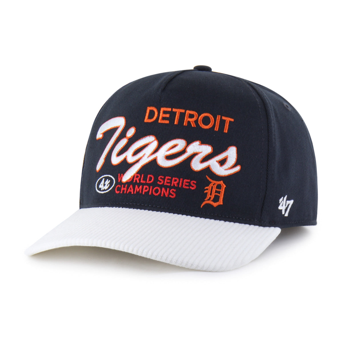 DETROIT TIGERS COOPERSTOWN WORLD SERIES MULTI TIME '47 HITCH RF RELAXED FIT NAVY