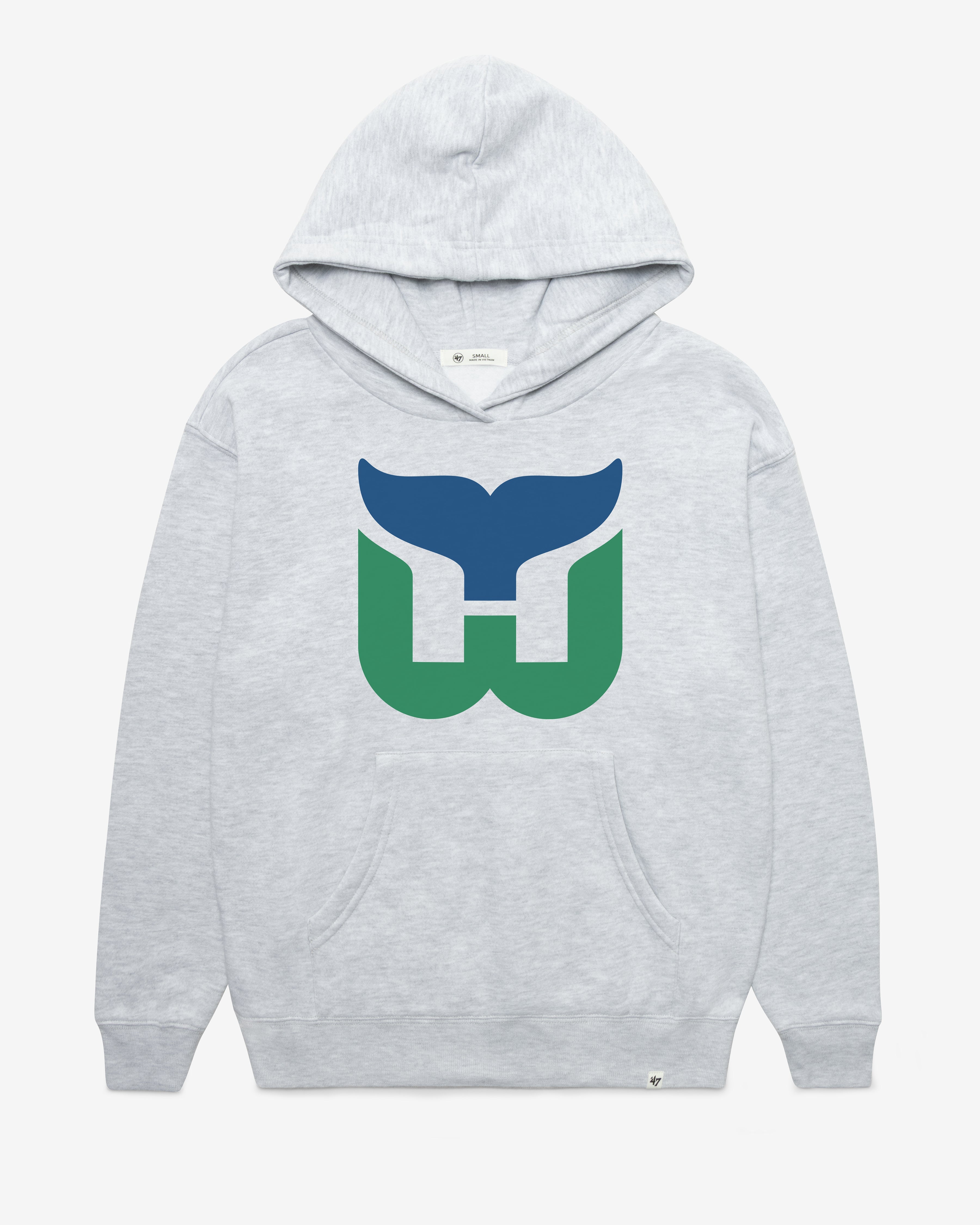 HARTFORD WHALERS VINTAGE IMPRINT '47 NAOMI HOOD WOMENS RELAY GREY