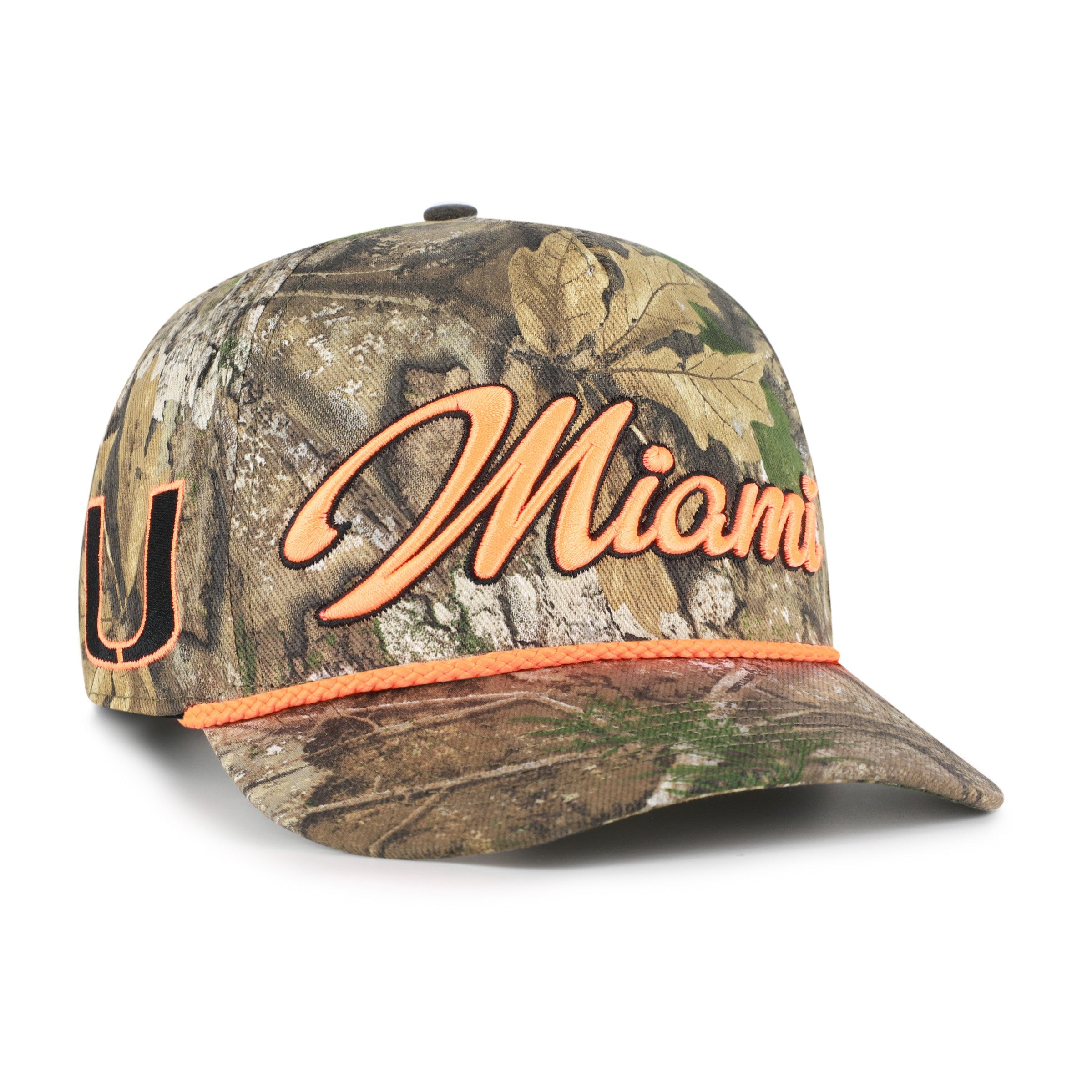 MIAMI HURRICANES OVERHAND SCRIPT REALTREE '47 HITCH REALTREE APX