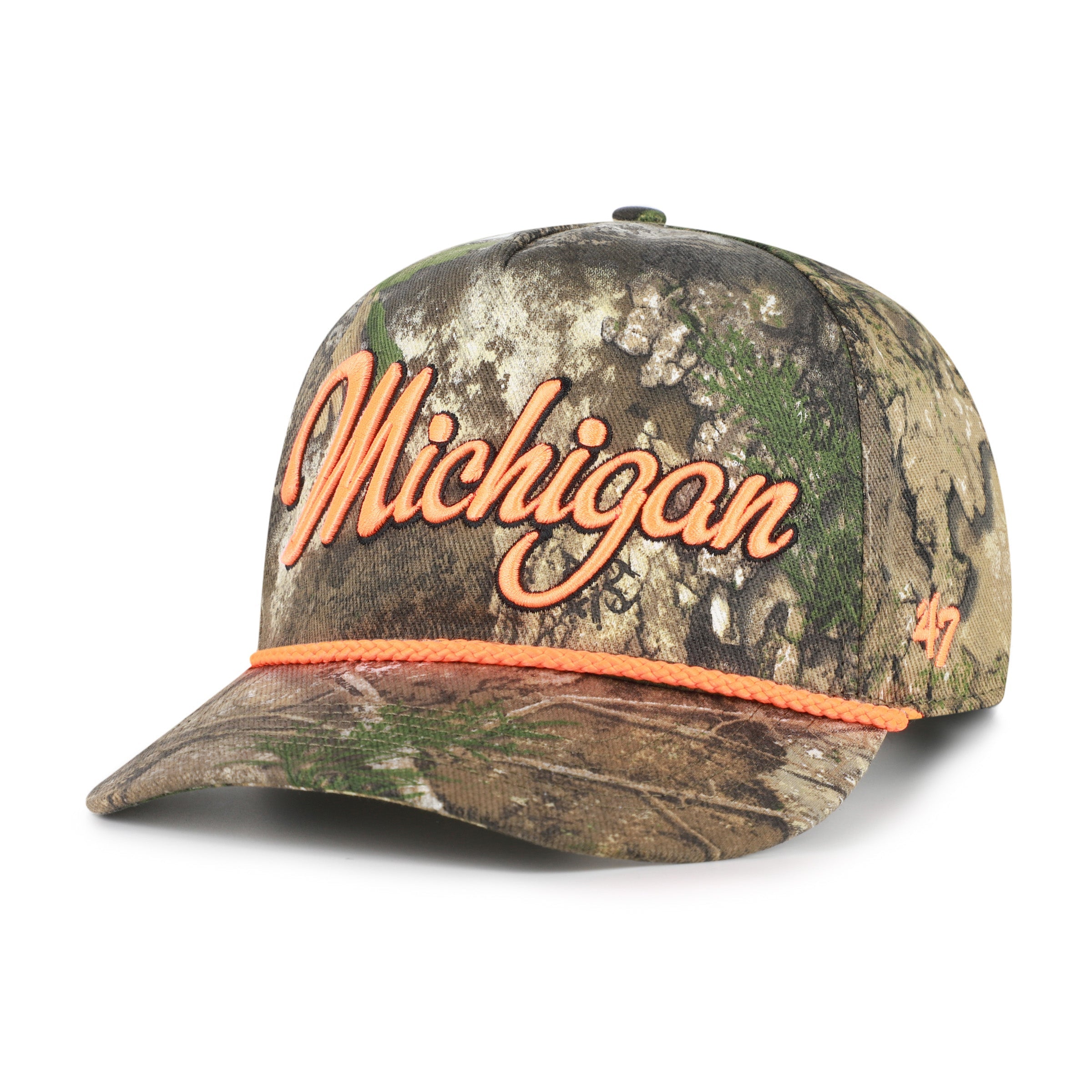 MICHIGAN WOLVERINES OVERHAND SCRIPT REALTREE '47 HITCH REALTREE APX