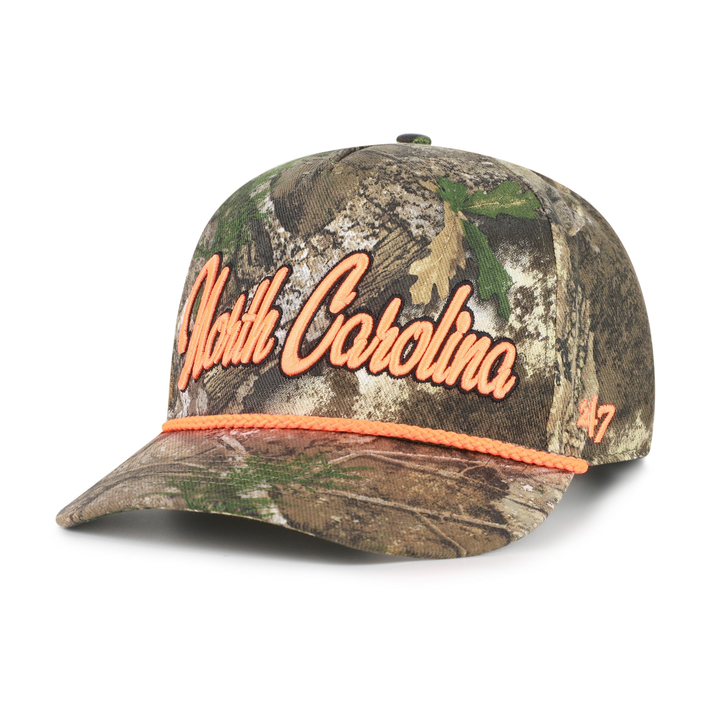 NORTH CAROLINA TAR HEELS UNC OVERHAND SCRIPT REALTREE '47 HITCH REALTREE APX
