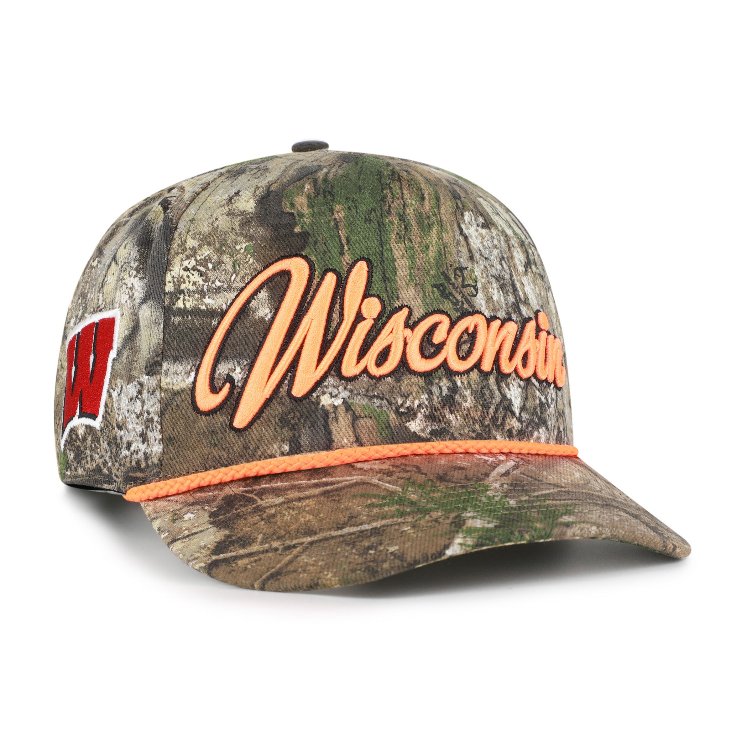 WISCONSIN BADGERS OVERHAND SCRIPT REALTREE '47 HITCH REALTREE APX