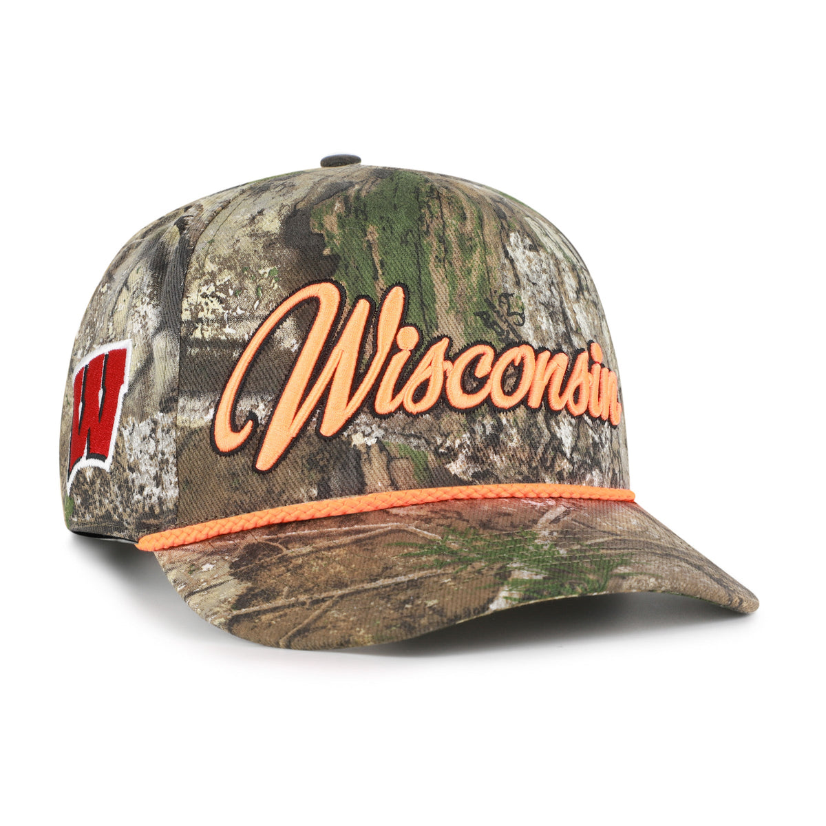 WISCONSIN BADGERS OVERHAND SCRIPT REALTREE '47 HITCH REALTREE APX