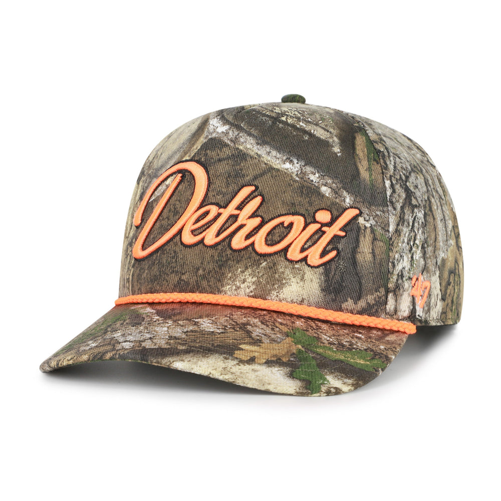 DETROIT LIONS OVERHAND SCRIPT REALTREE '47 HITCH RELAXED FIT REALTREE APX