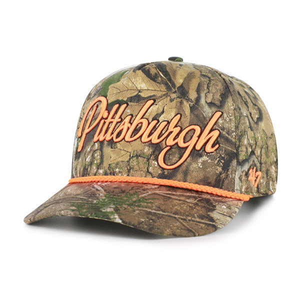 PITTSBURGH STEELERS OVERHAND SCRIPT REALTREE '47 HITCH RELAXED FIT REALTREE APX