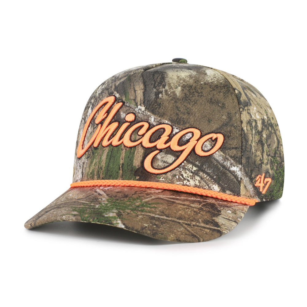 CHICAGO BLACKHAWKS OVERHAND SCRIPT REALTREE '47 HITCH REALTREE APX
