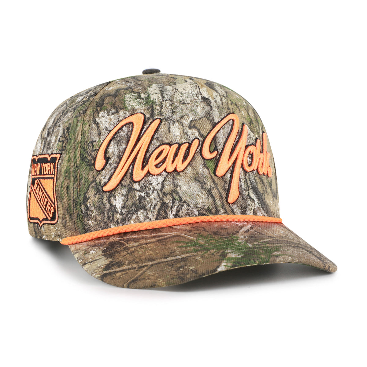 NEW YORK RANGERS OVERHAND SCRIPT REALTREE '47 HITCH REALTREE APX