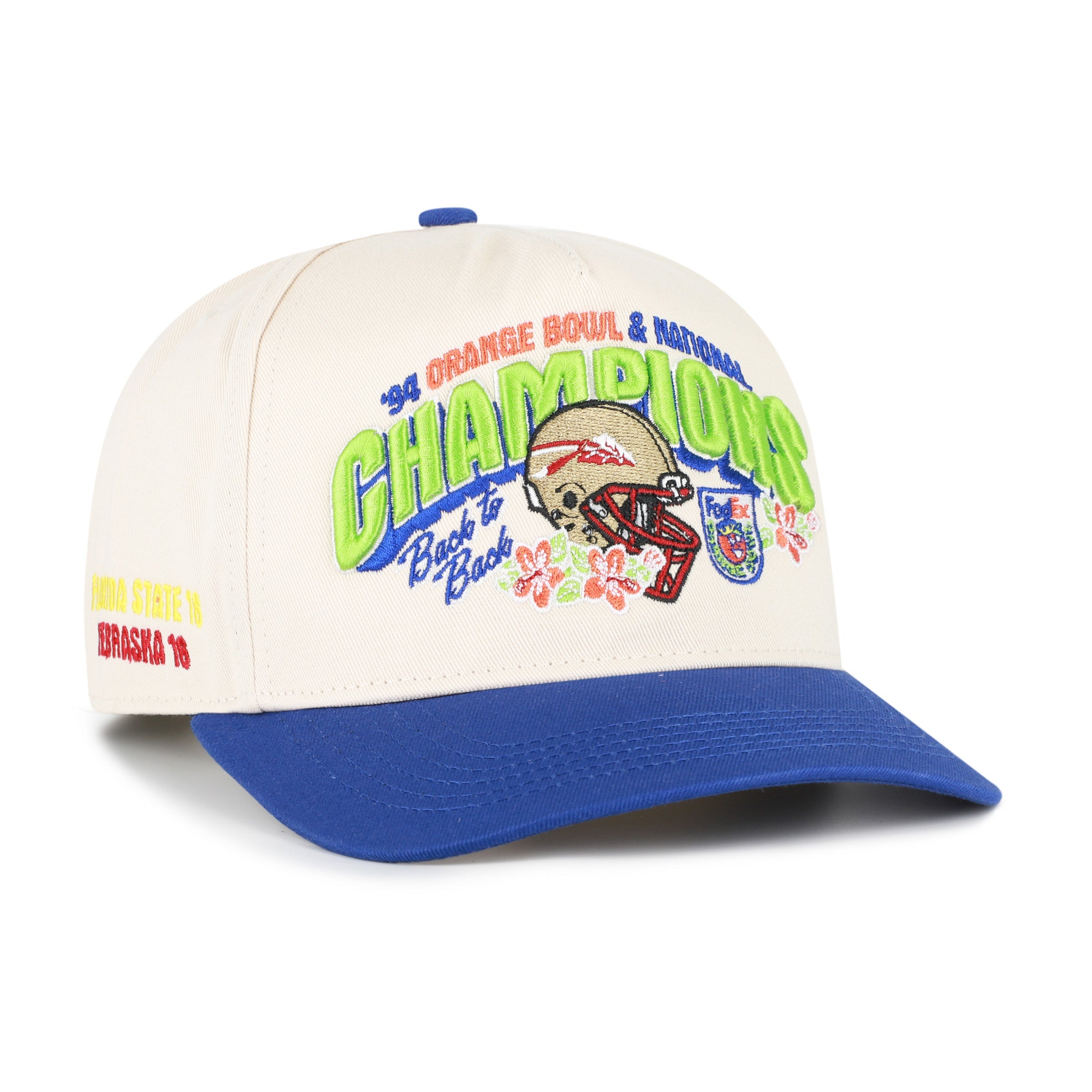 FLORIDA STATE SEMINOLES ORANGE BOWL PAST CHAMPS '47 HITCH NATURAL