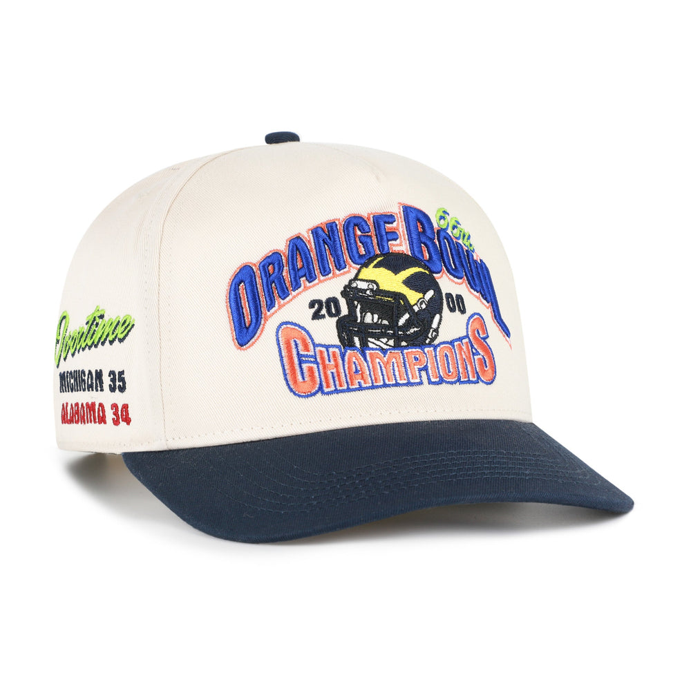 MICHIGAN WOLVERINES ORANGE BOWL PAST CHAMPS '47 HITCH NATURAL
