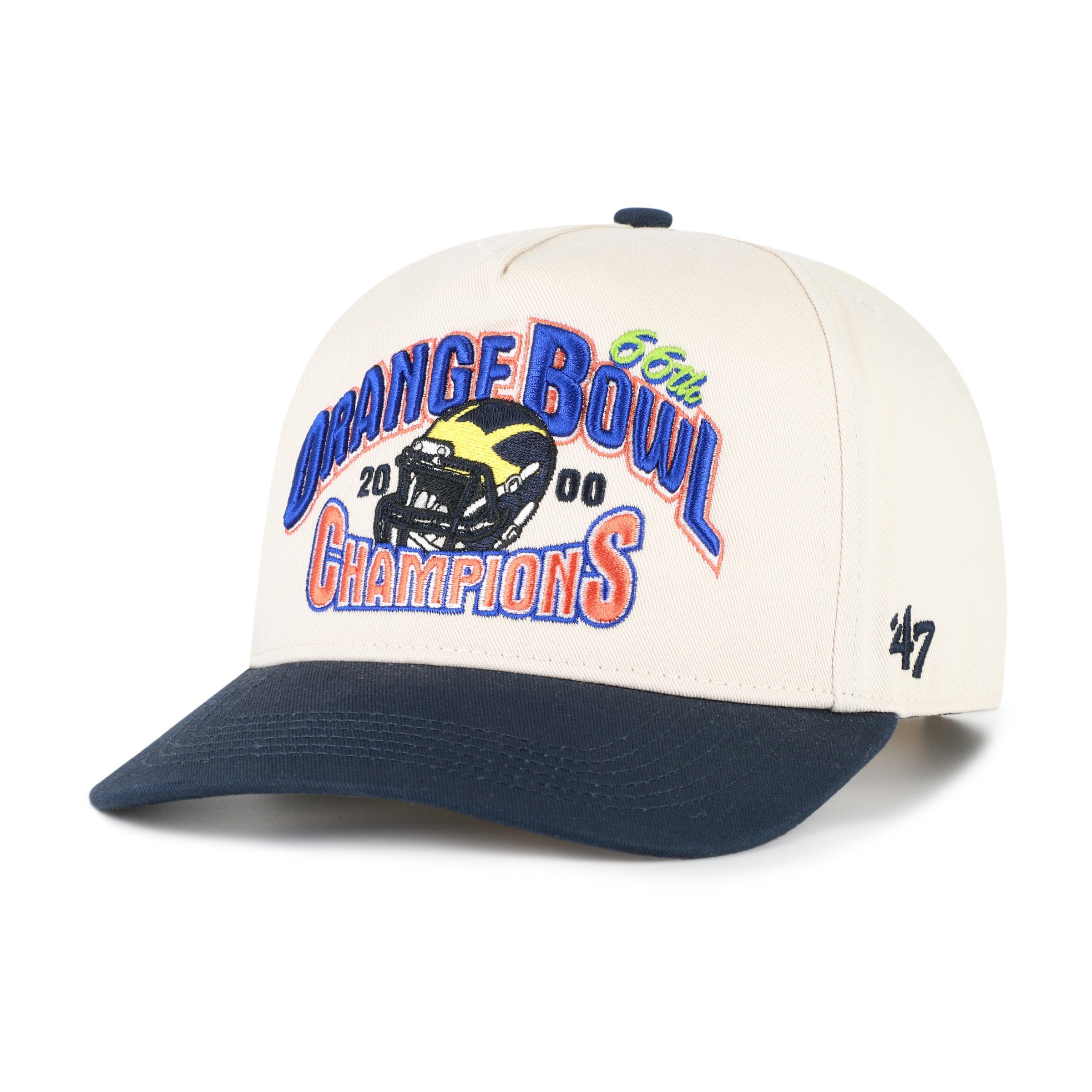 MICHIGAN WOLVERINES ORANGE BOWL PAST CHAMPS '47 HITCH NATURAL