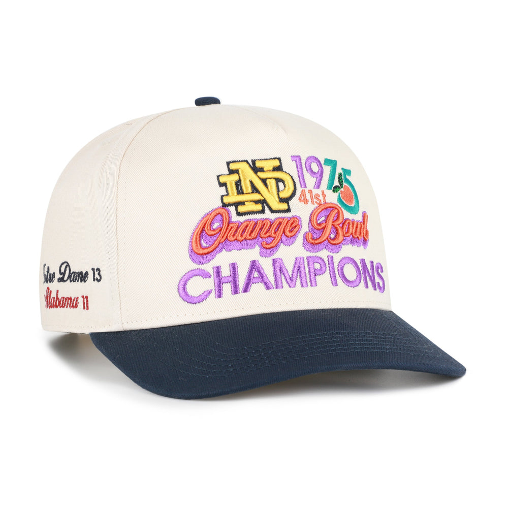 NOTRE DAME FIGHTING IRISH ORANGE BOWL PAST CHAMPS '47 HITCH NATURAL