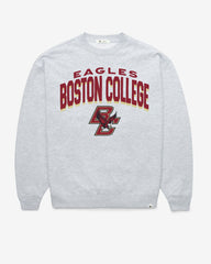 BOSTON COLLEGE EAGLES BC CAMPUS ARCH CLOUD '47 OVERSIZED CREW WOMENS RELAY GREY