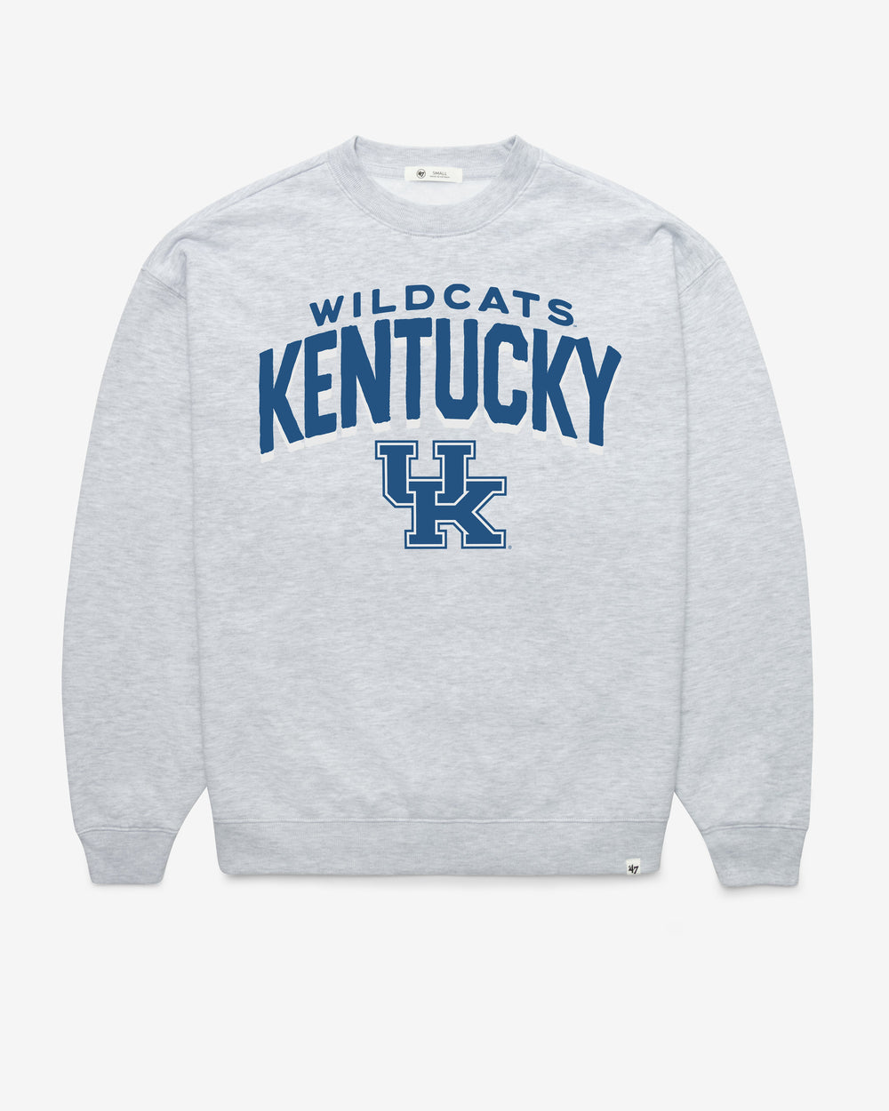 KENTUCKY WILDCATS CAMPUS ARCH CLOUD '47 OVERSIZED CREW WOMENS RELAY GREY