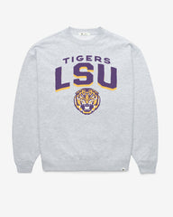 LOUISIANA STATE TIGERS LSU CAMPUS ARCH CLOUD '47 OVERSIZED CREW WOMENS RELAY GREY