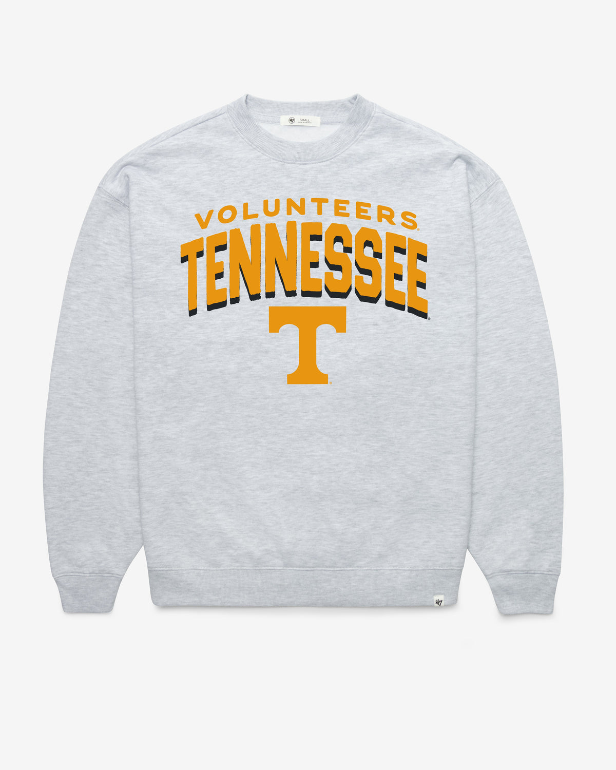 TENNESSEE VOLUNTEERS CAMPUS ARCH '47 CLOUD OVERSIZED CREW WOMENS RELAY GREY
