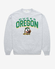 OREGON DUCKS CAMPUS ARCH CLOUD '47 OVERSIZED CREW WOMENS RELAY GREY