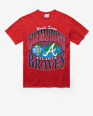 ATLANTA BRAVES COOPERSTOWN WORLD SERIES LOCKER VINTAGE '47 TUBULAR TEE DT RED