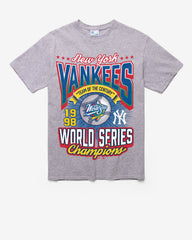 NEW YORK YANKEES COOPERSTOWN WORLD SERIES LOCKER VINTAGE '47 TUBULAR TEE DT ATHLETIC HEATHER